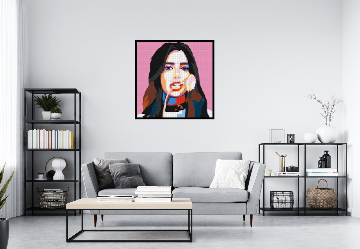 Dua Lipa #3 - Brick Art Mosaic Kit 5x5 large