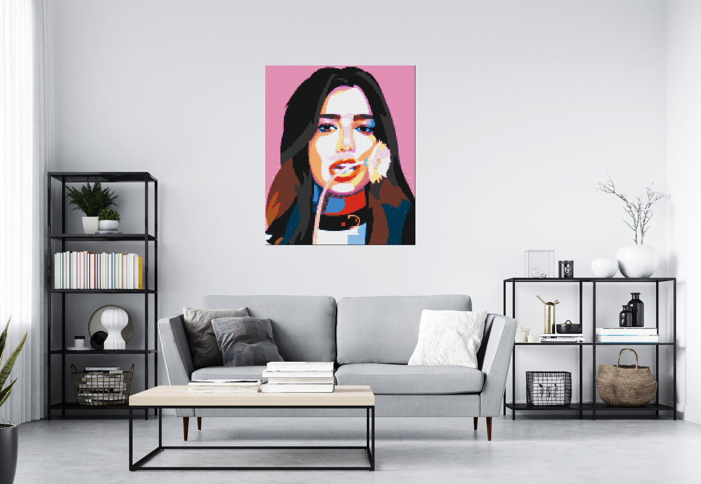 Dua Lipa #3 - Brick Art Mosaic Kit 5x6 large