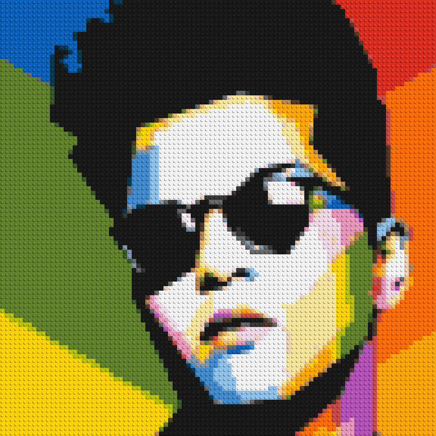 Bruno Mars - Brick Art Mosaic Kit 4x4 large