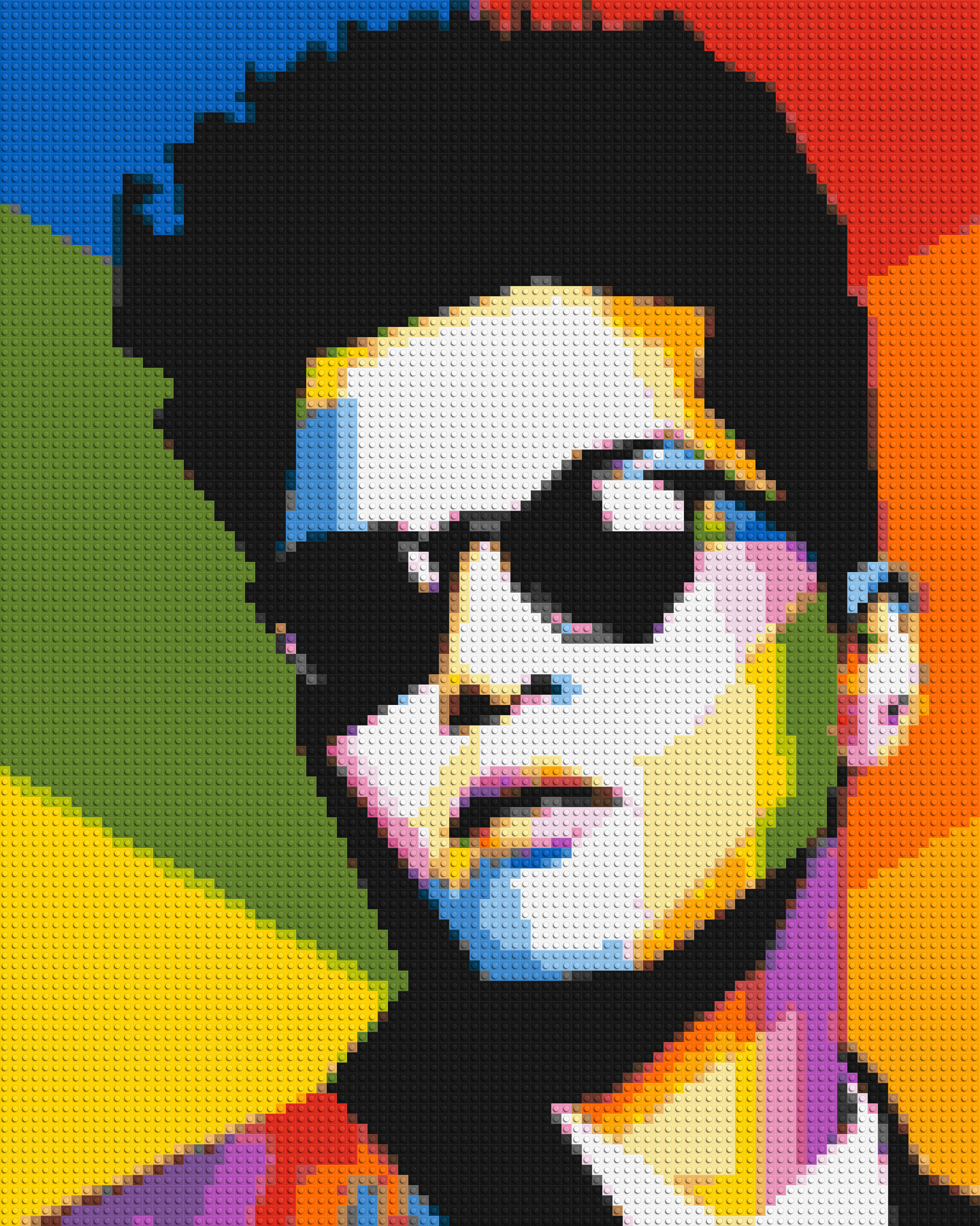 Bruno Mars - Brick Art Mosaic Kit 4x5 large