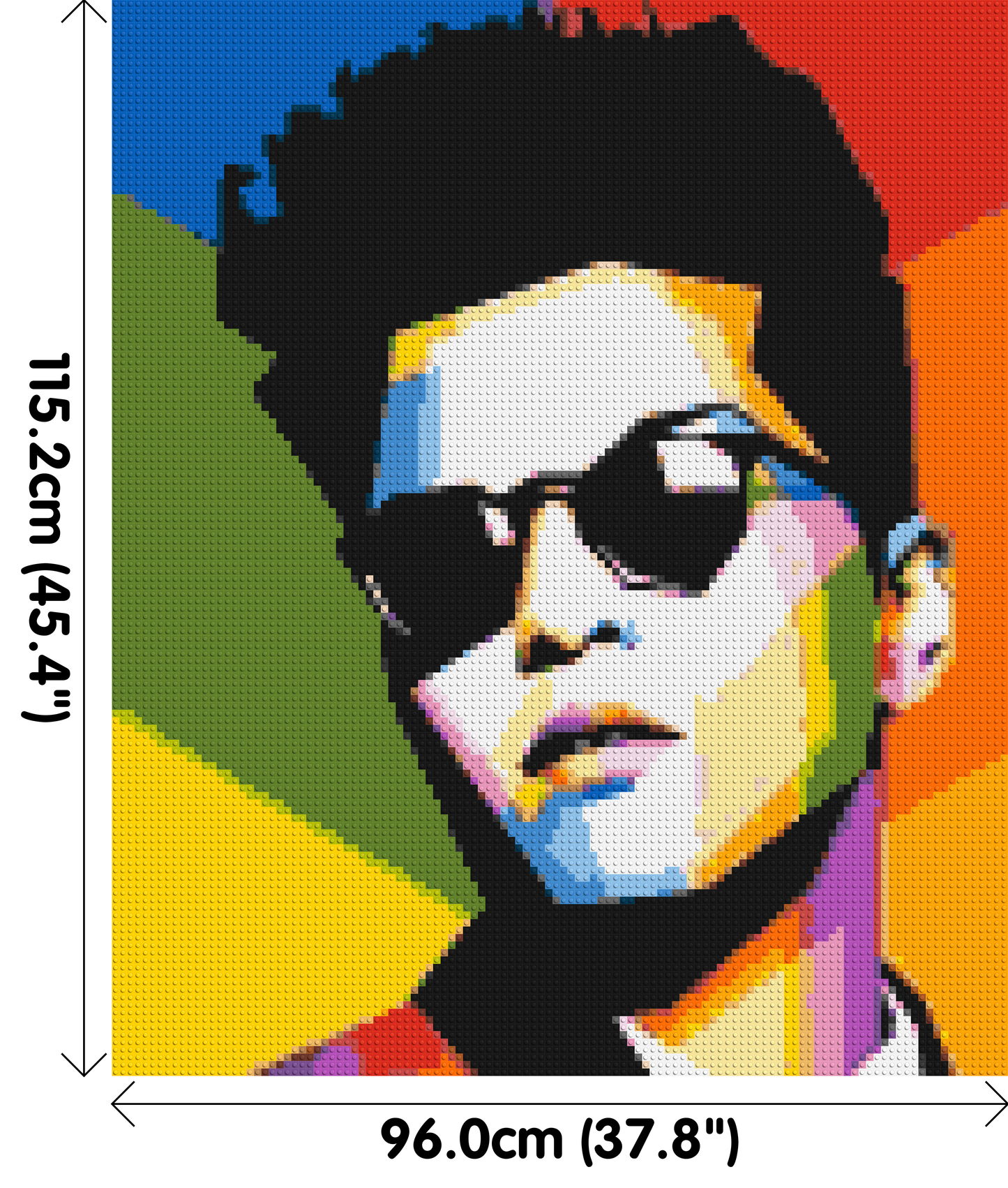 Bruno Mars - Brick Art Mosaic Kit 5x6 large