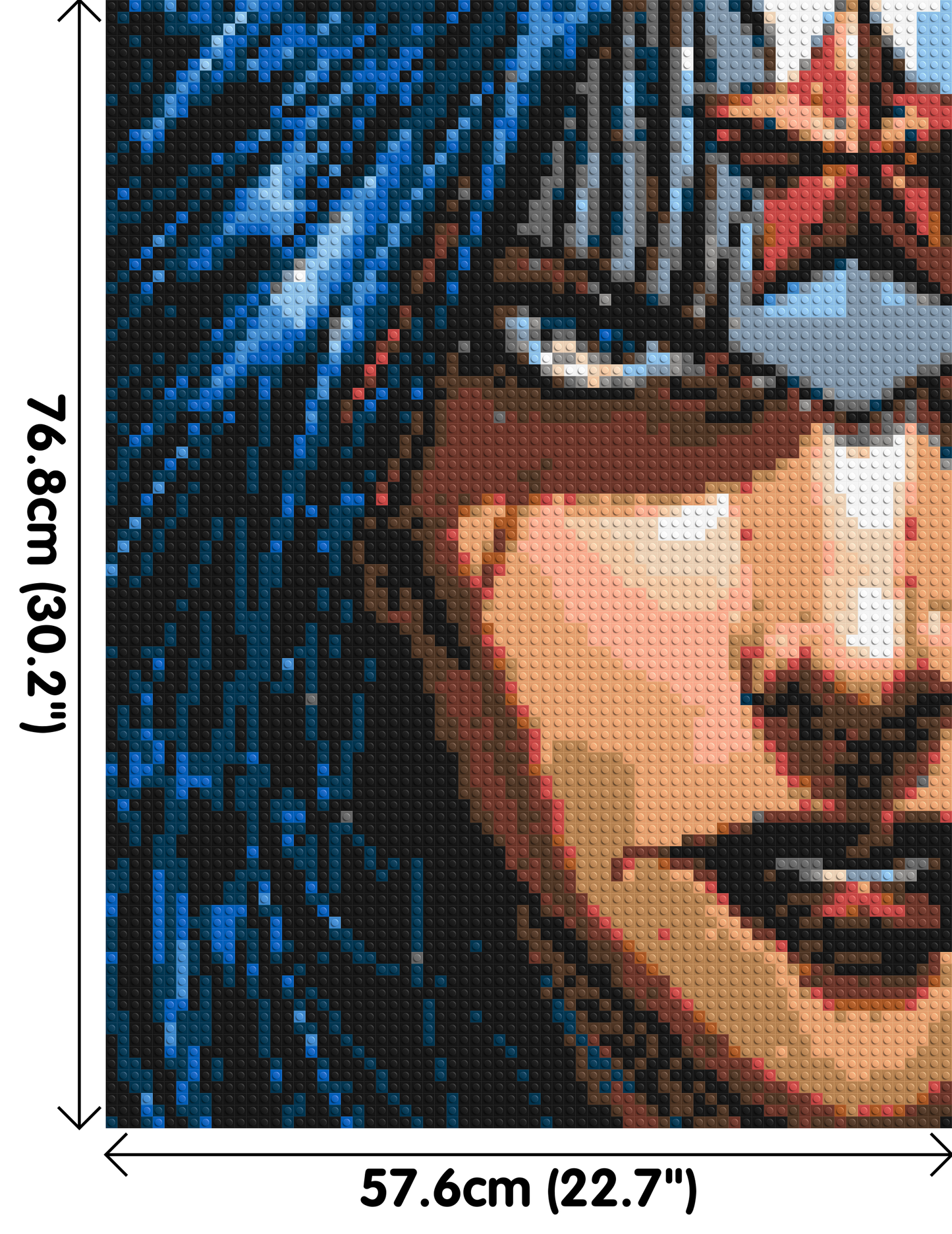 Wonder Woman - Brick Art Mosaic Kit 3x4 large