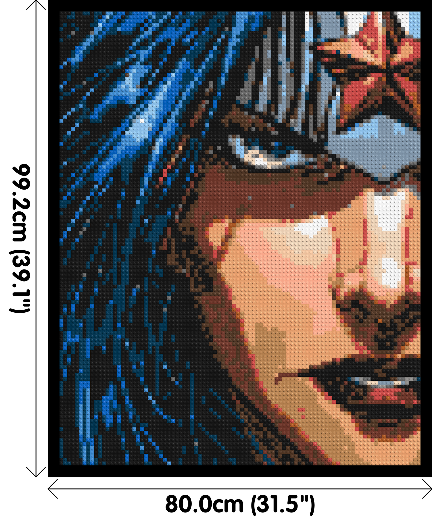 Wonder Woman - Brick Art Mosaic Kit 4x5 large