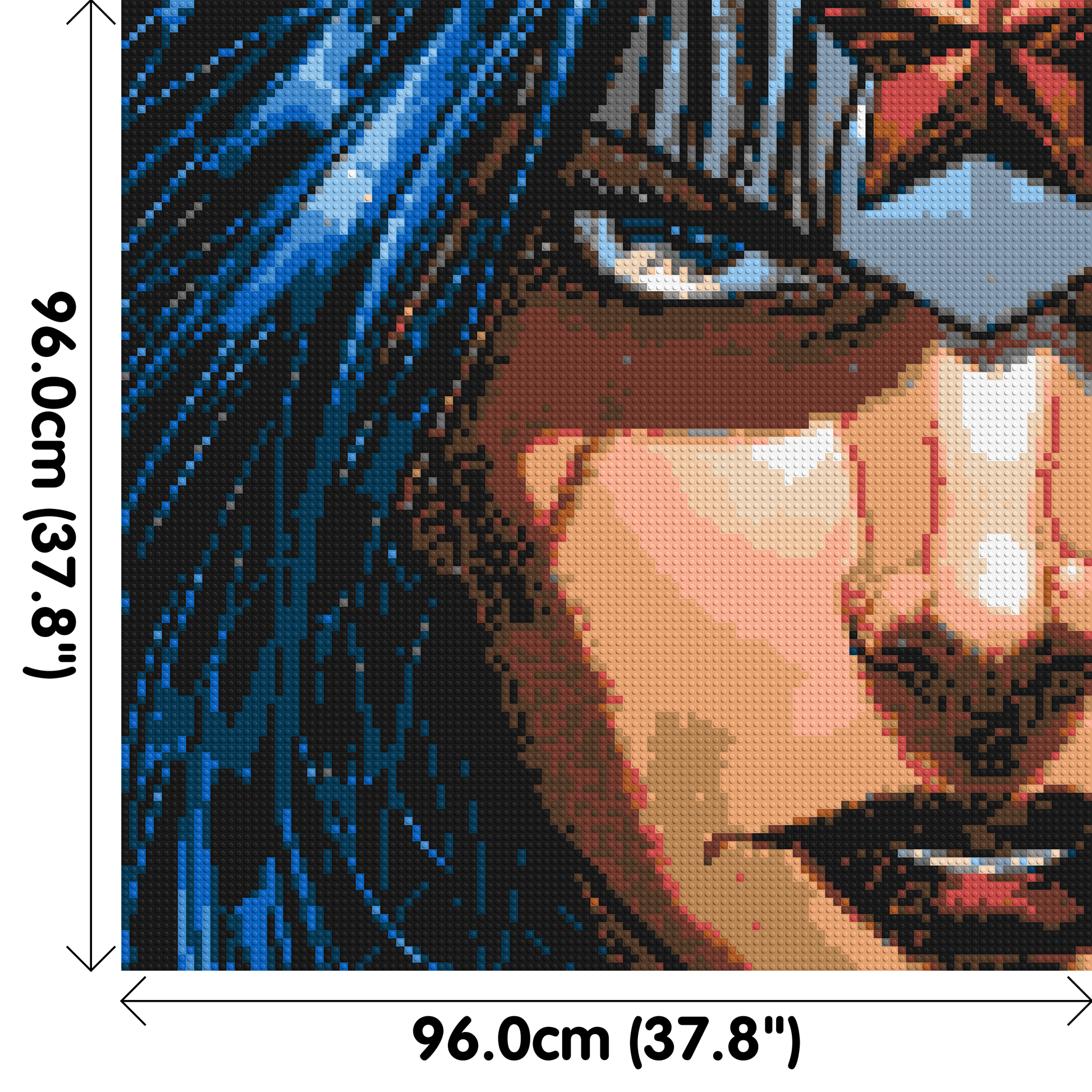 Wonder Woman - Brick Art Mosaic Kit 5x5 dimensions