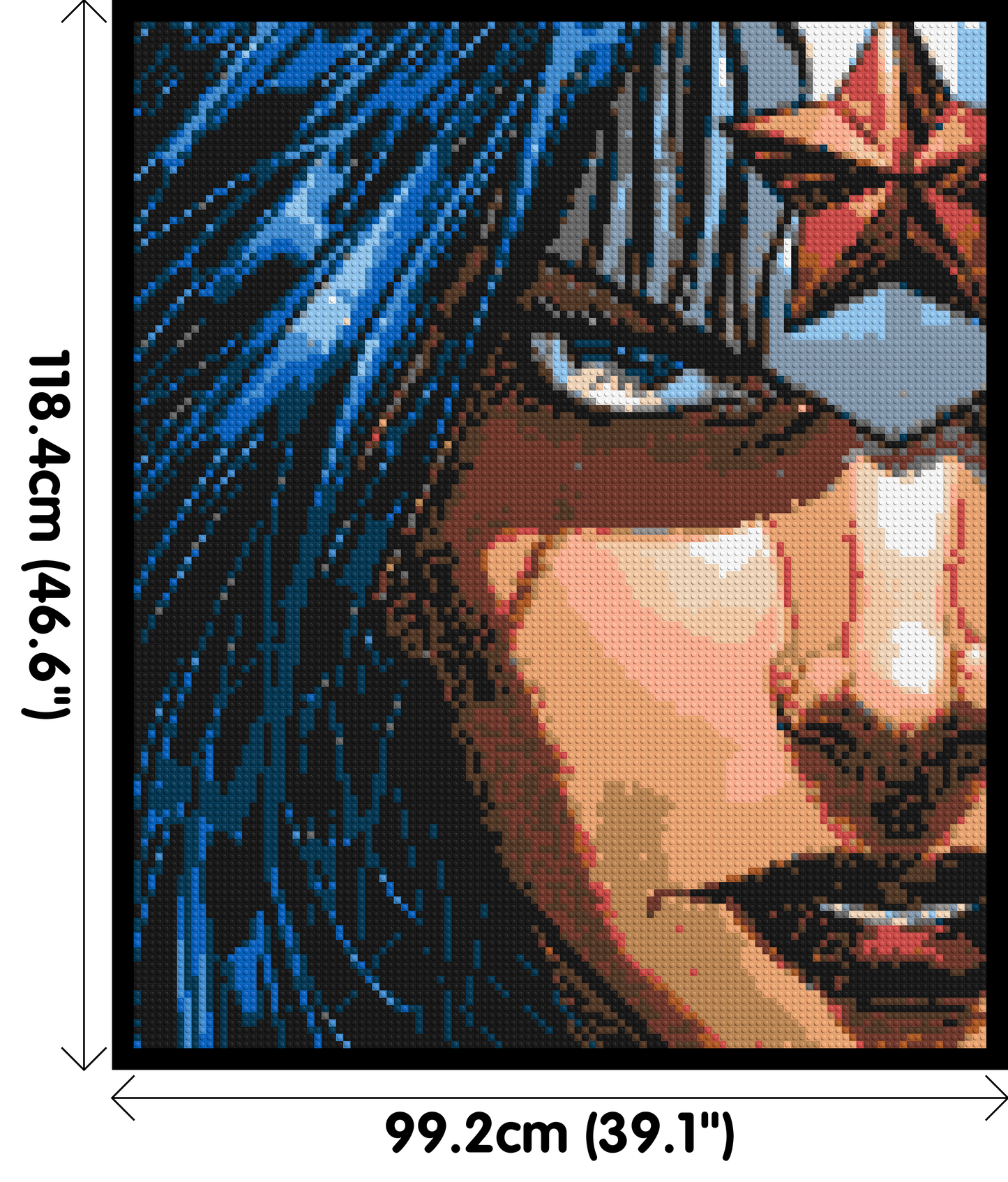 Wonder Woman - Brick Art Mosaic Kit 5x6 large