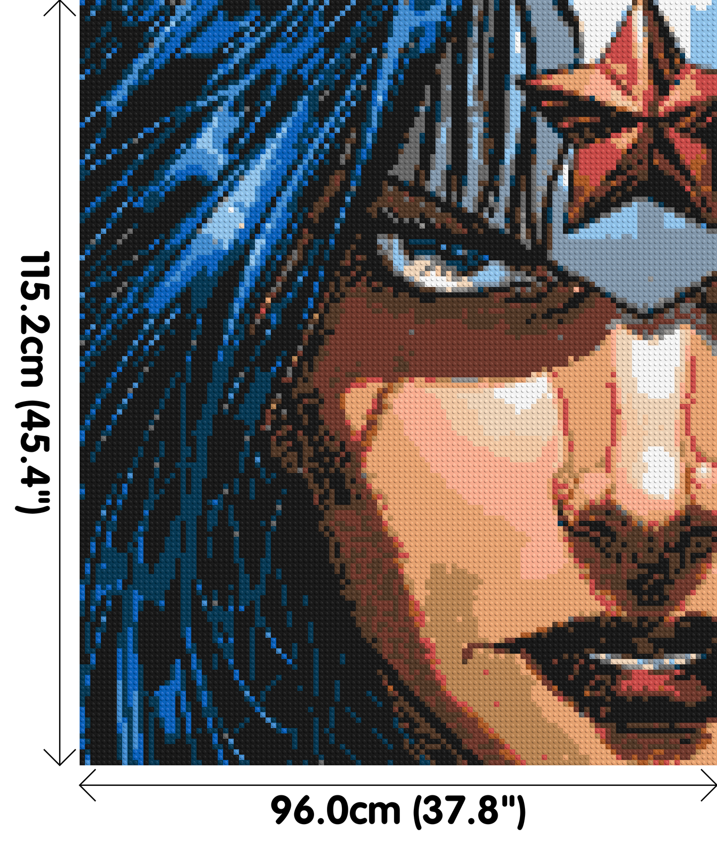 Wonder Woman - Brick Art Mosaic Kit 5x6 large