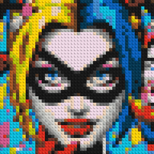 Harley Quinn - Brick Art Mosaic Kit 2x2 large