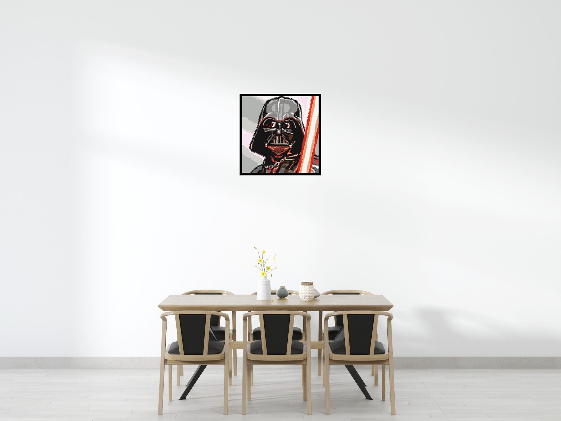 Darth Vader - Brick Art Mosaic Kit 4x4 scene with frame