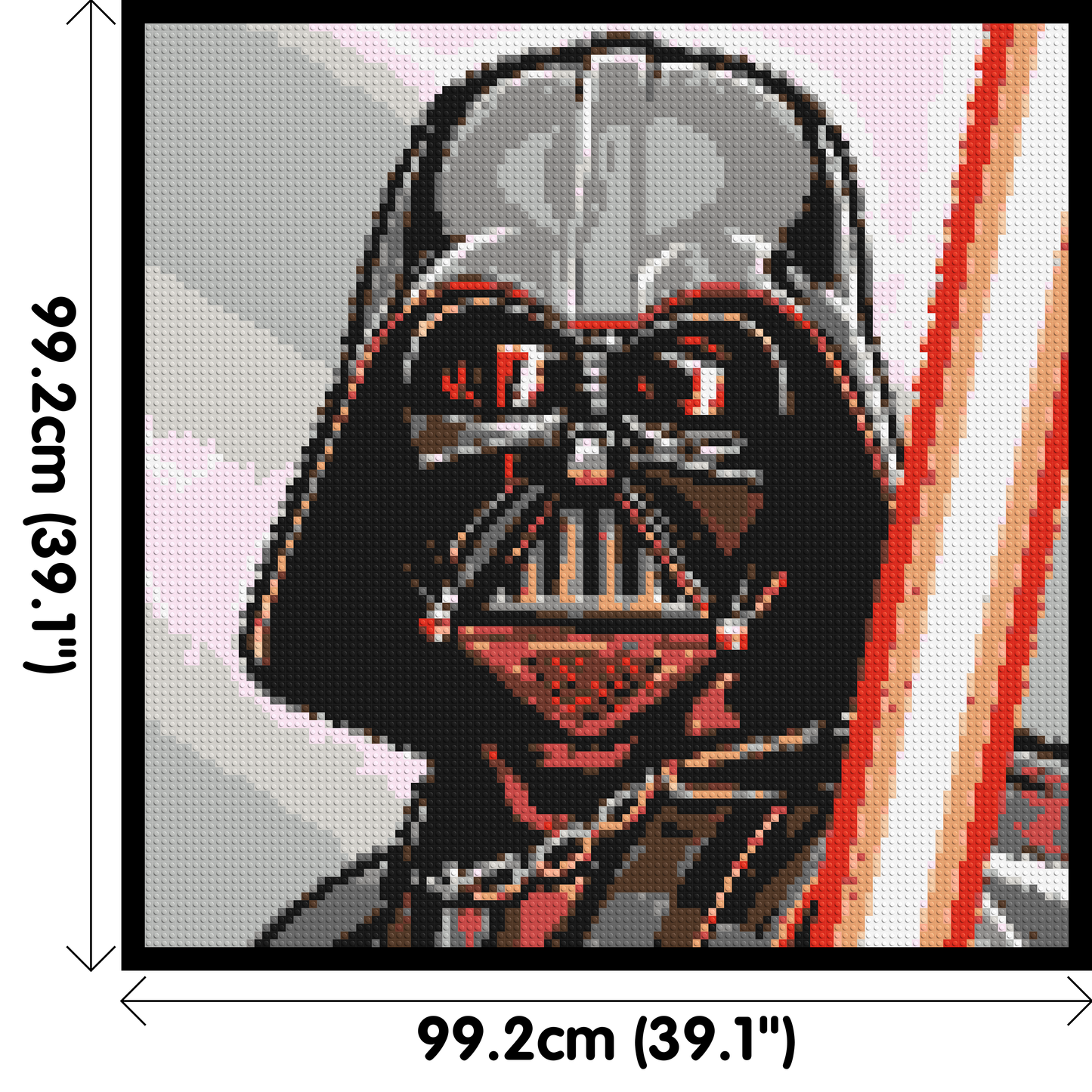 Darth Vader - Brick Art Mosaic Kit 5x5 large