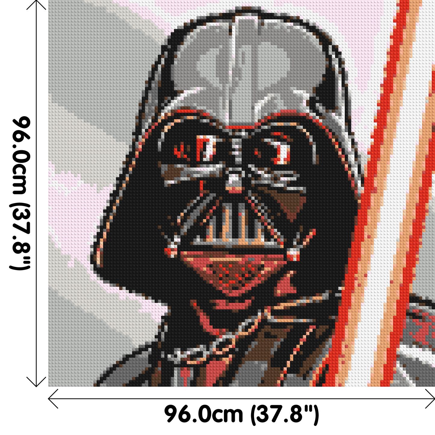 Darth Vader - Brick Art Mosaic Kit 5x5 large
