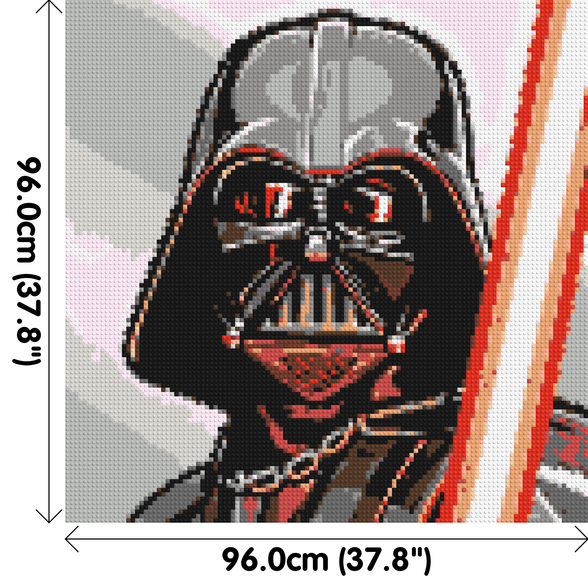 Darth Vader - Brick Art Mosaic Kit 5x5 dimensions