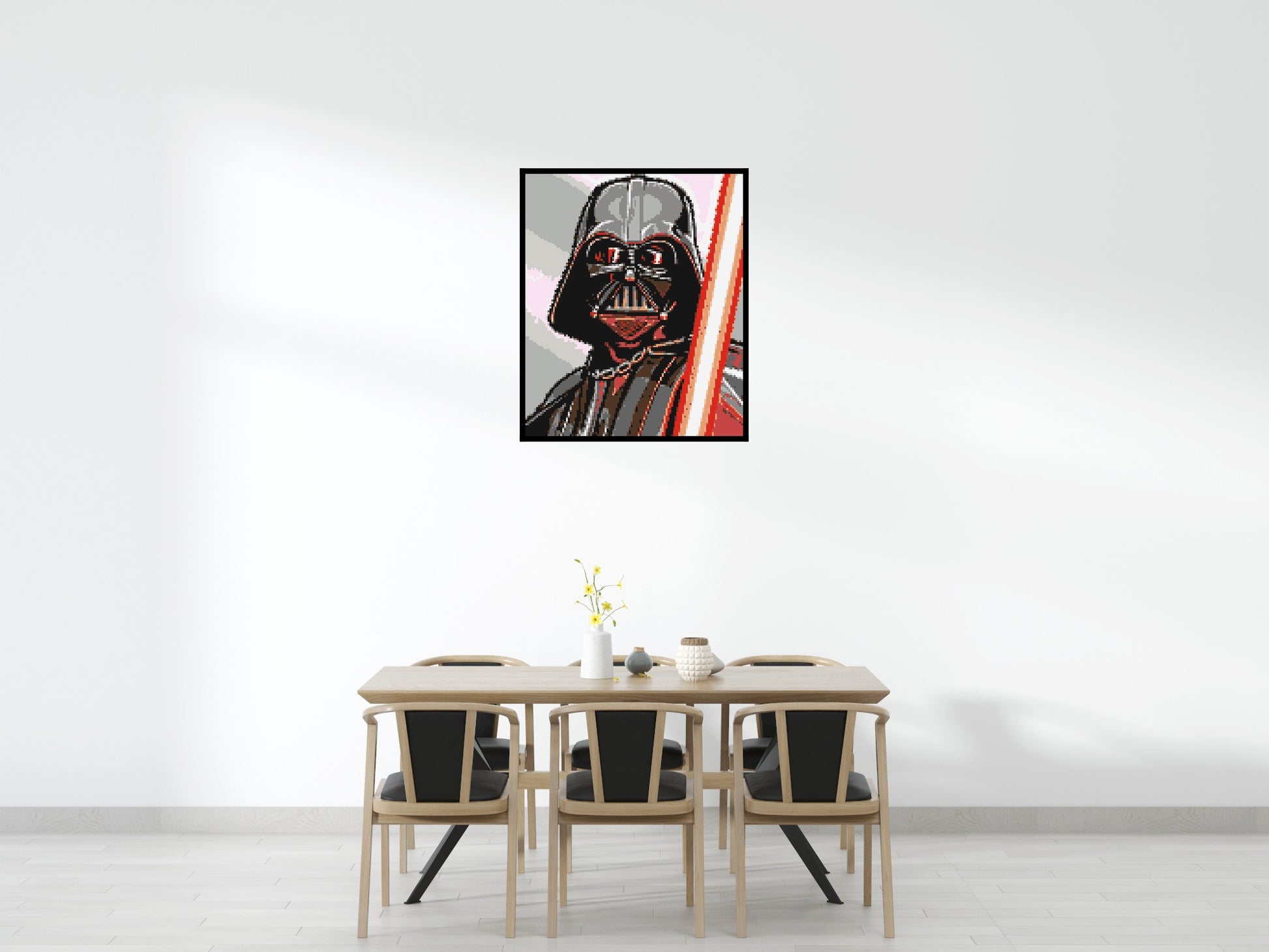 Darth Vader - Brick Art Mosaic Kit 5x6 scene with frame