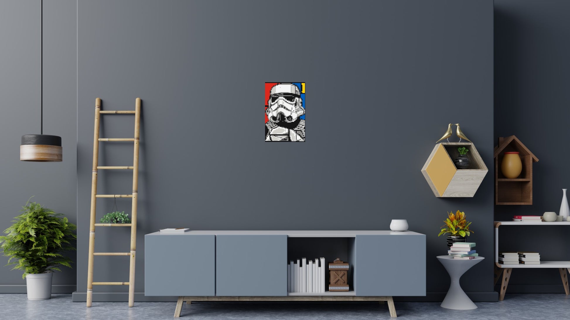 Stormtrooper - Brick Art Mosaic Kit 2x3 scene
