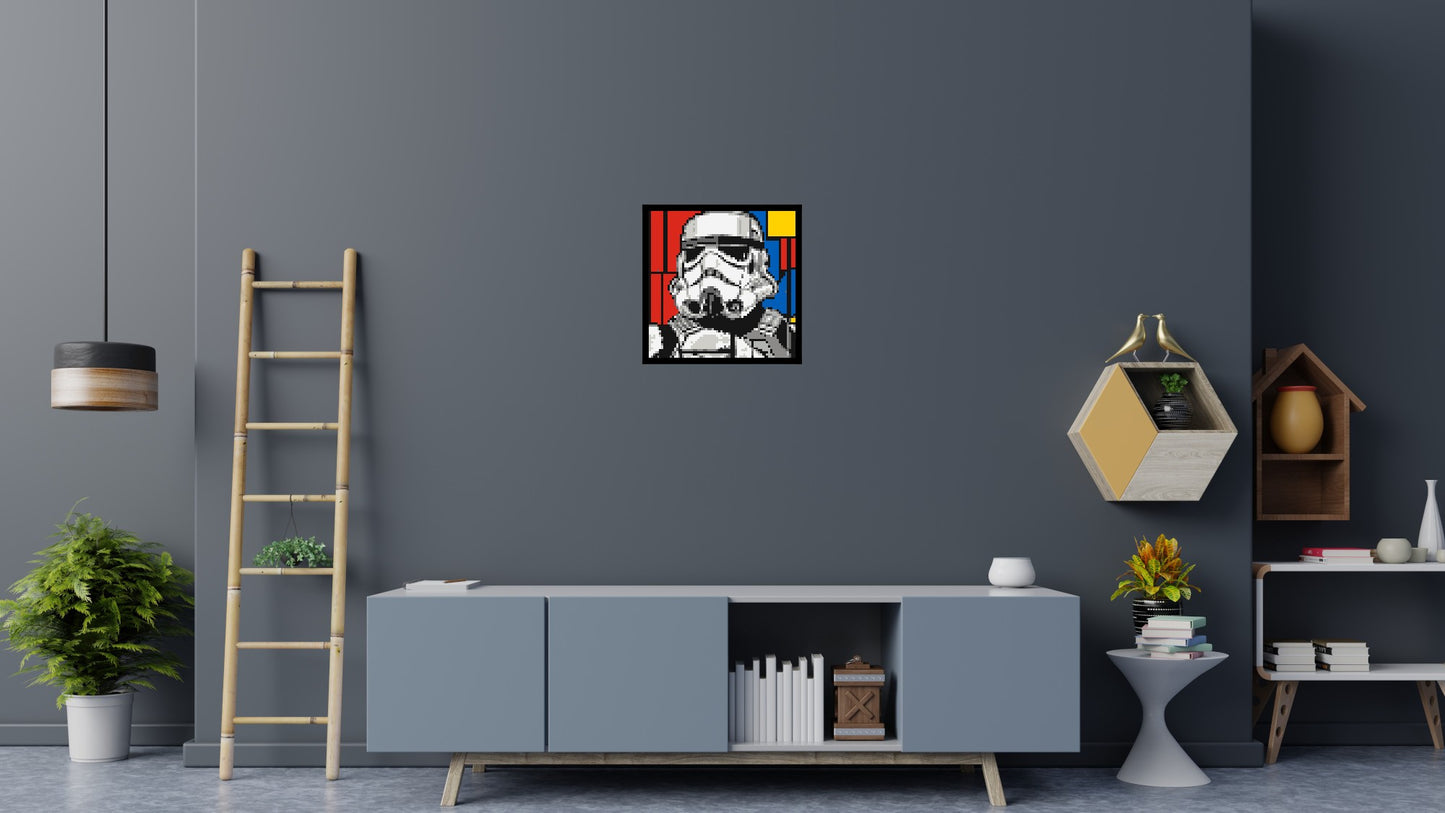 Stormtrooper - Brick Art Mosaic Kit 3x3 large