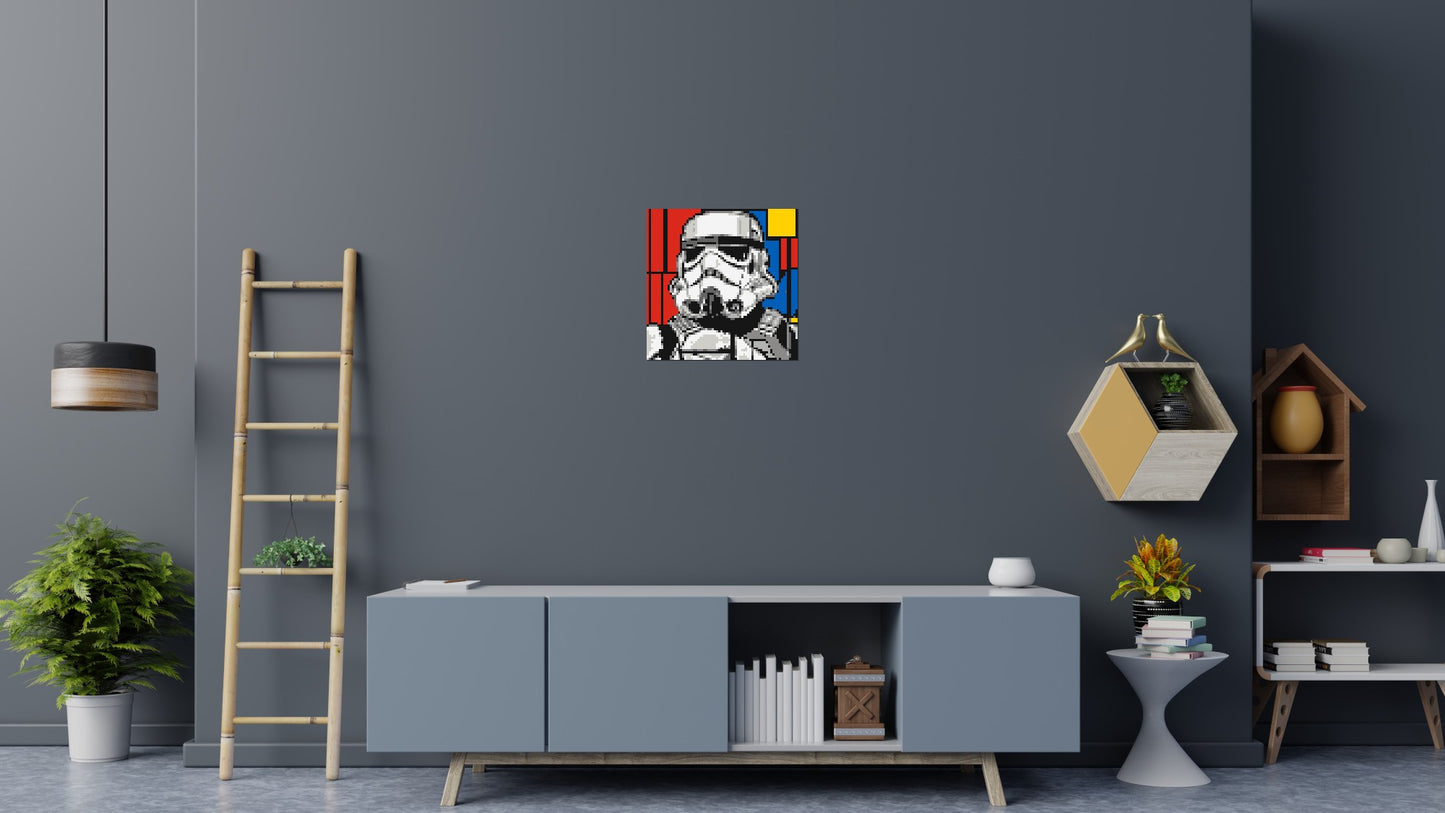 Stormtrooper - Brick Art Mosaic Kit 3x3 large