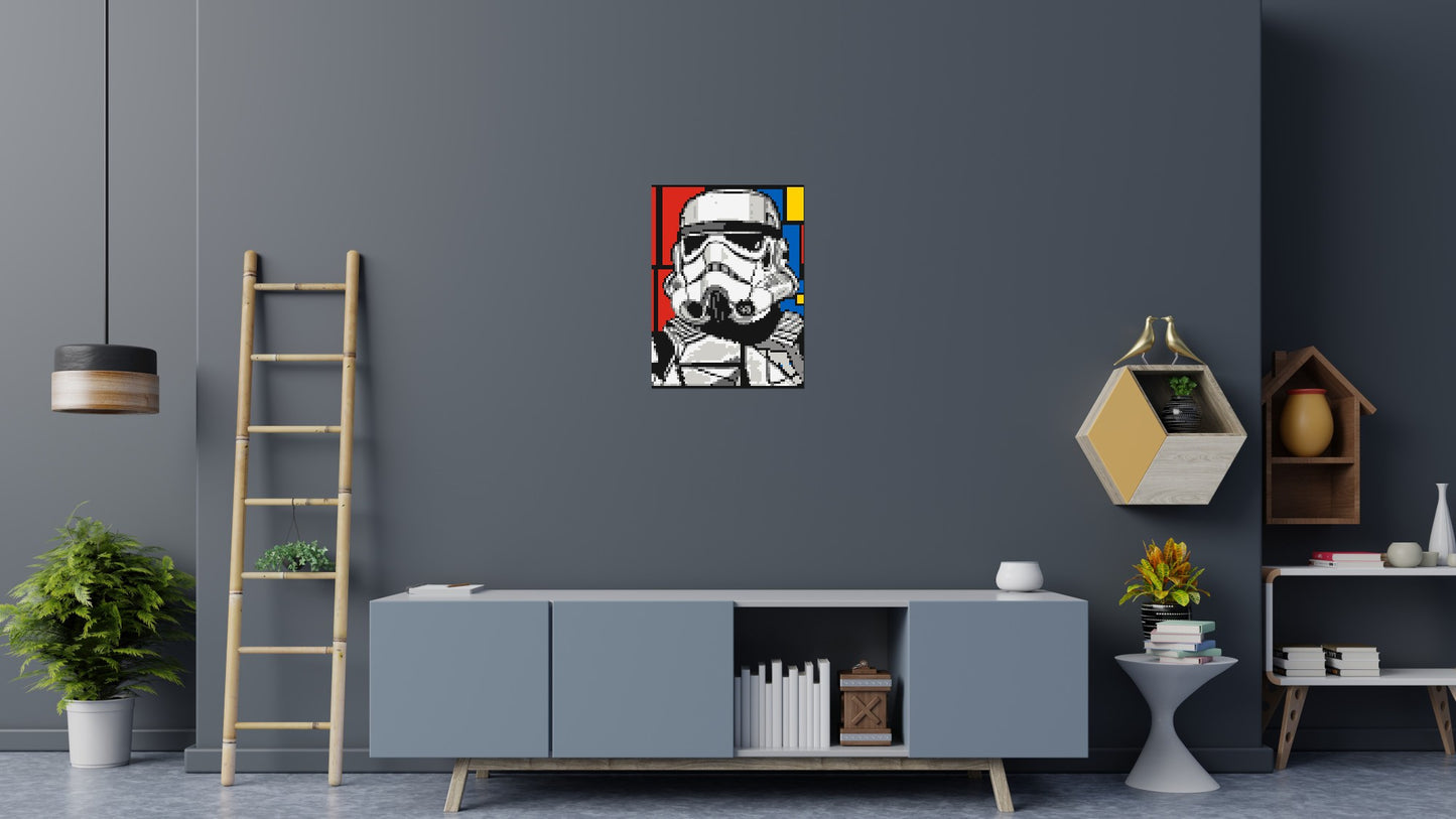 Stormtrooper - Brick Art Mosaic Kit 3x4 large