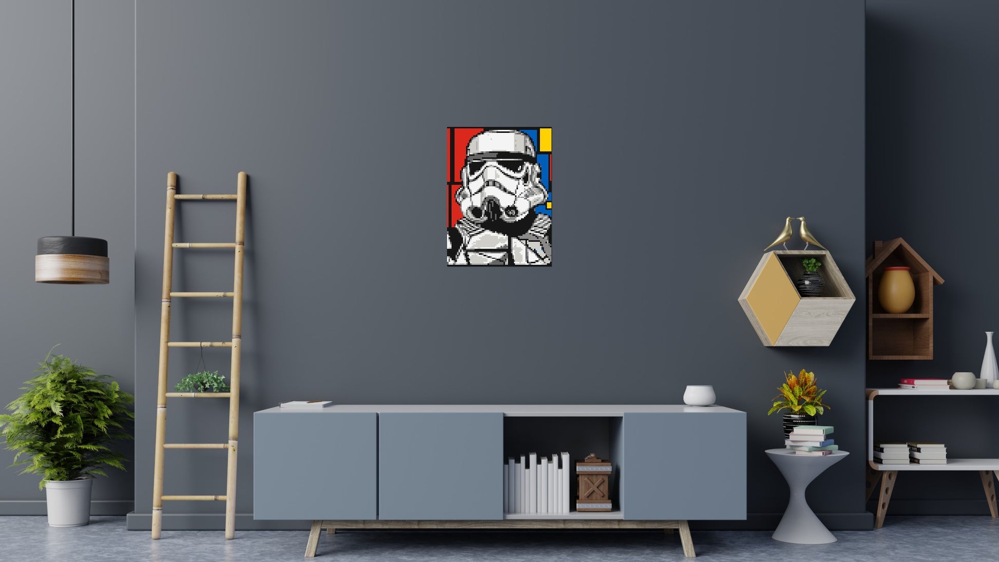 Stormtrooper - Brick Art Mosaic Kit 3x4 scene