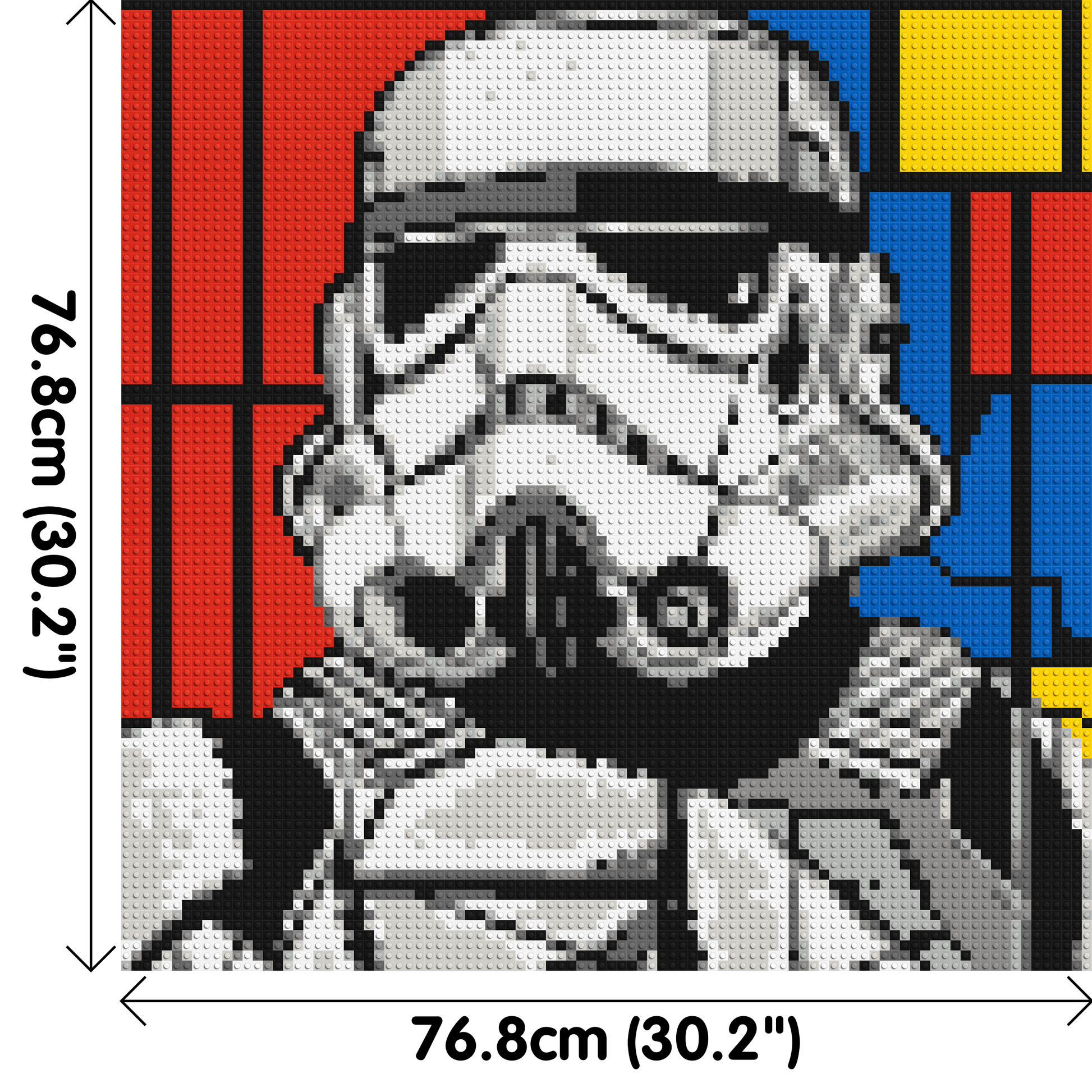 Stormtrooper - Brick Art Mosaic Kit 4x4 dimensions