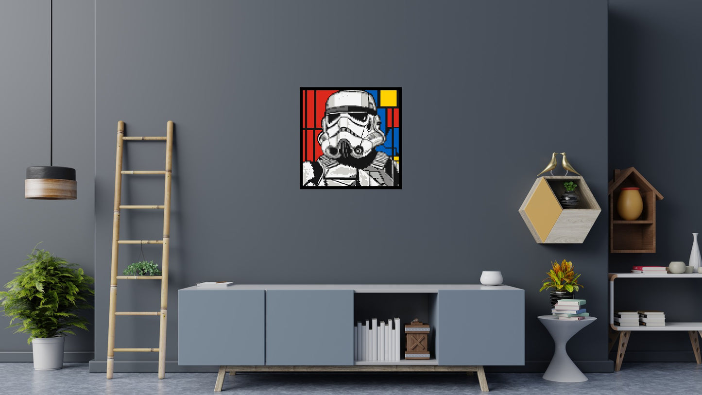 Stormtrooper - Brick Art Mosaic Kit 4x4 large