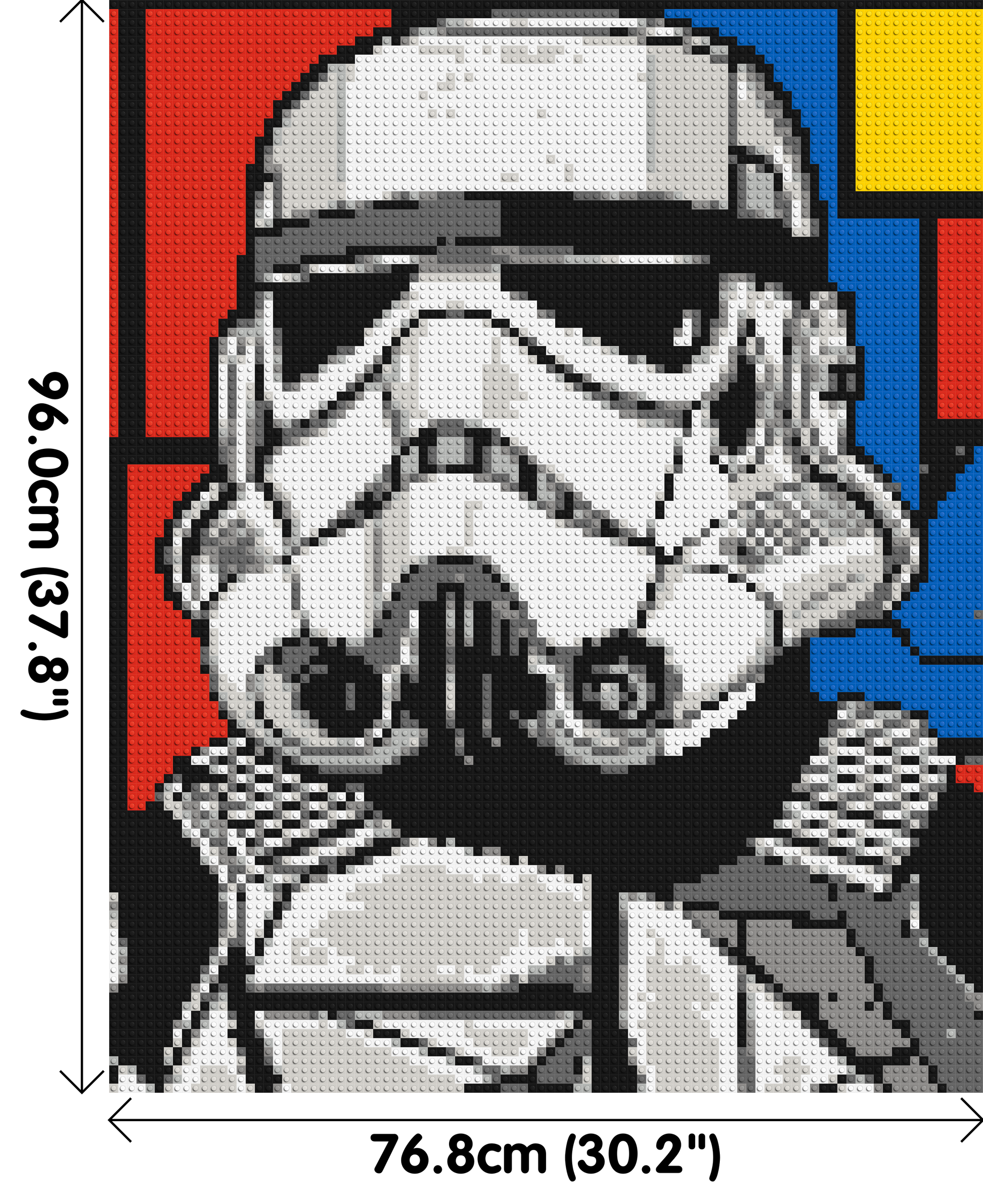 Stormtrooper - Brick Art Mosaic Kit 4x5 dimensions