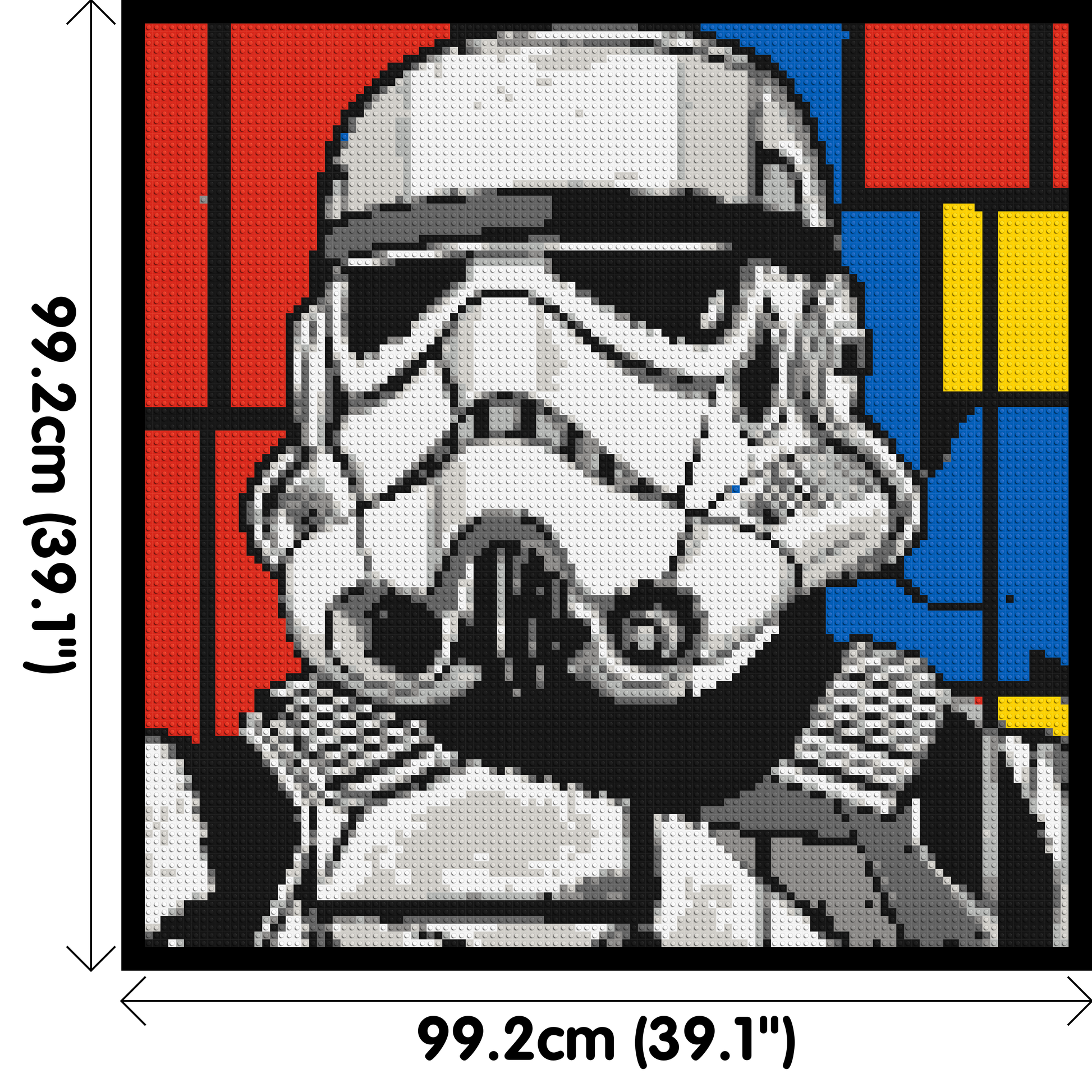 Stormtrooper - Brick Art Mosaic Kit 5x5 dimensions with frame