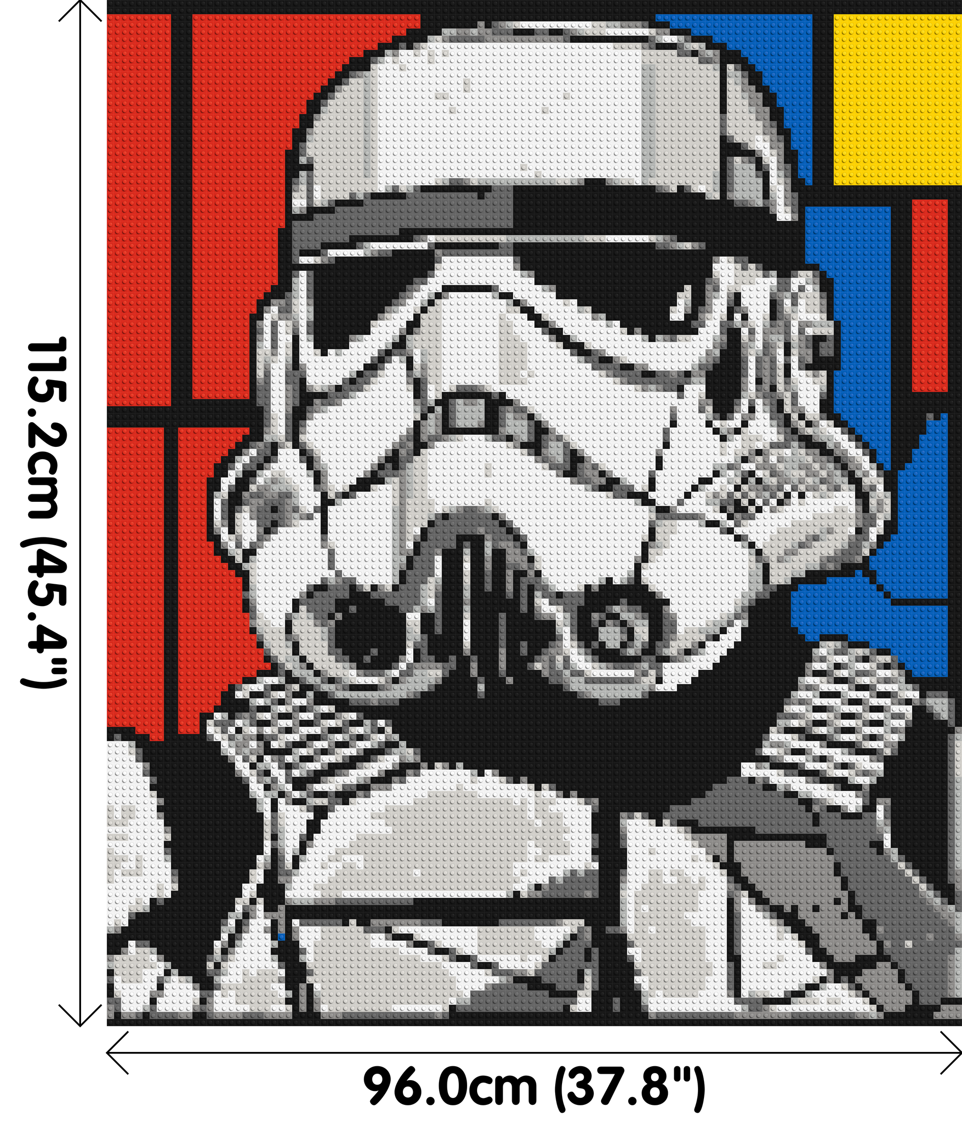 Stormtrooper - Brick Art Mosaic Kit 5x6 dimensions