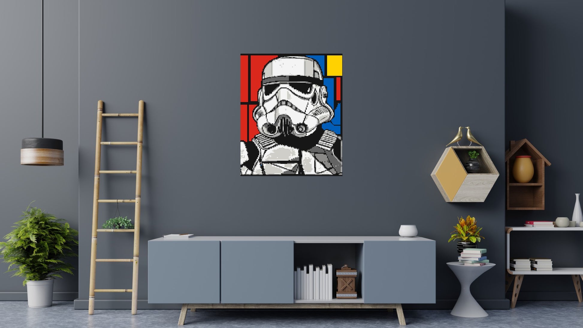 Stormtrooper - Brick Art Mosaic Kit 5x6 scene