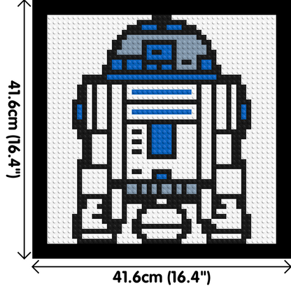 R2D2 - Brick Art Mosaic Kit 2x2 large