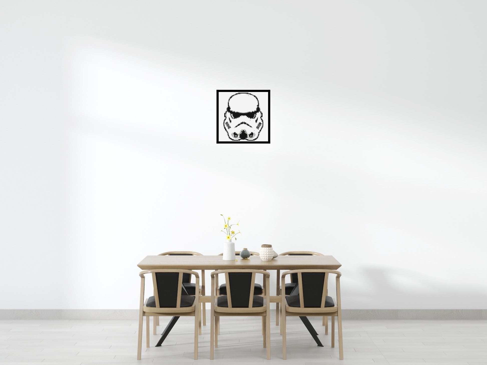 Stormtrooper #2 - Brick Art Mosaic Kit 3x3 scene with frame
