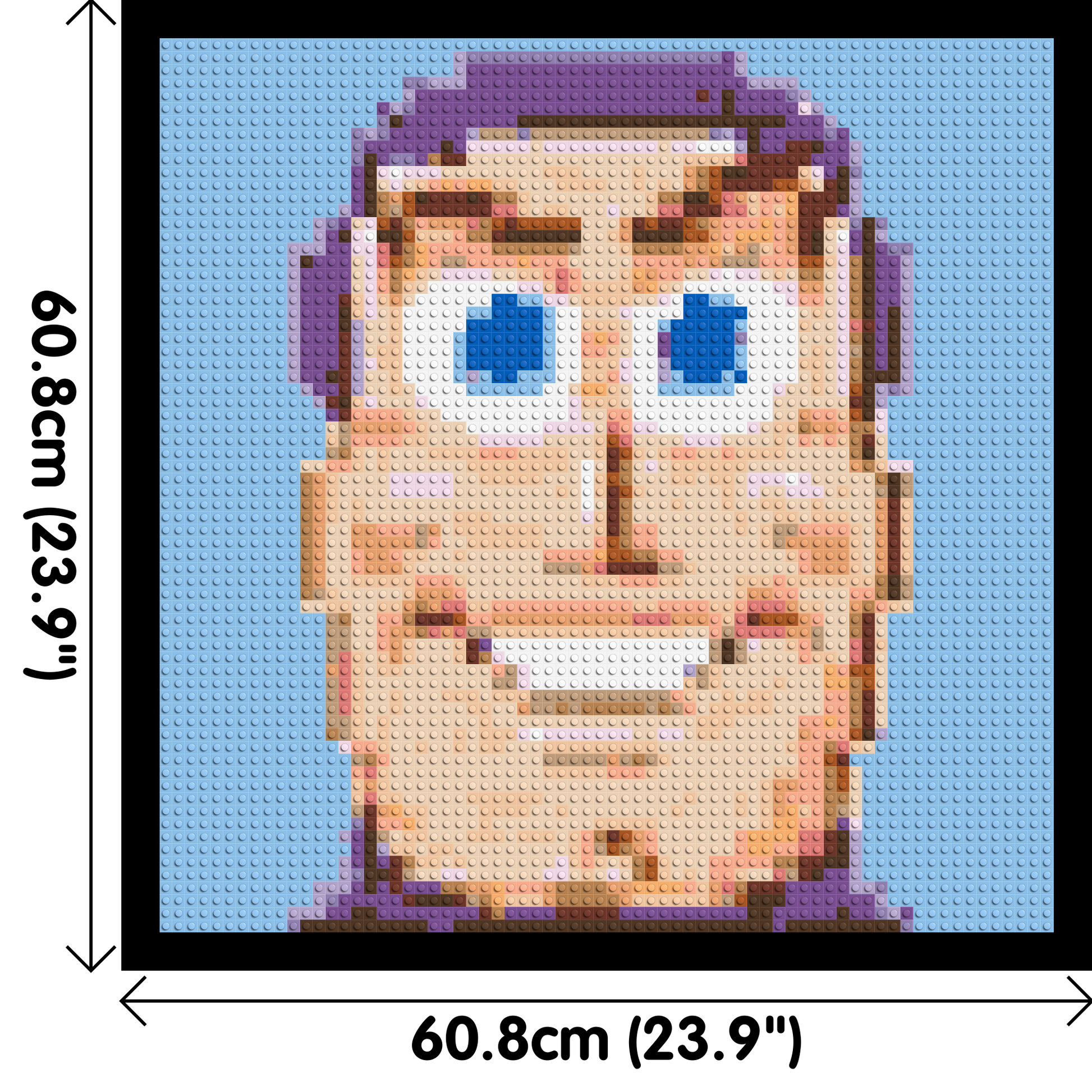 Buzz Lighyear - Brick Art Mosaic Kit 3x3 dimensions with frame