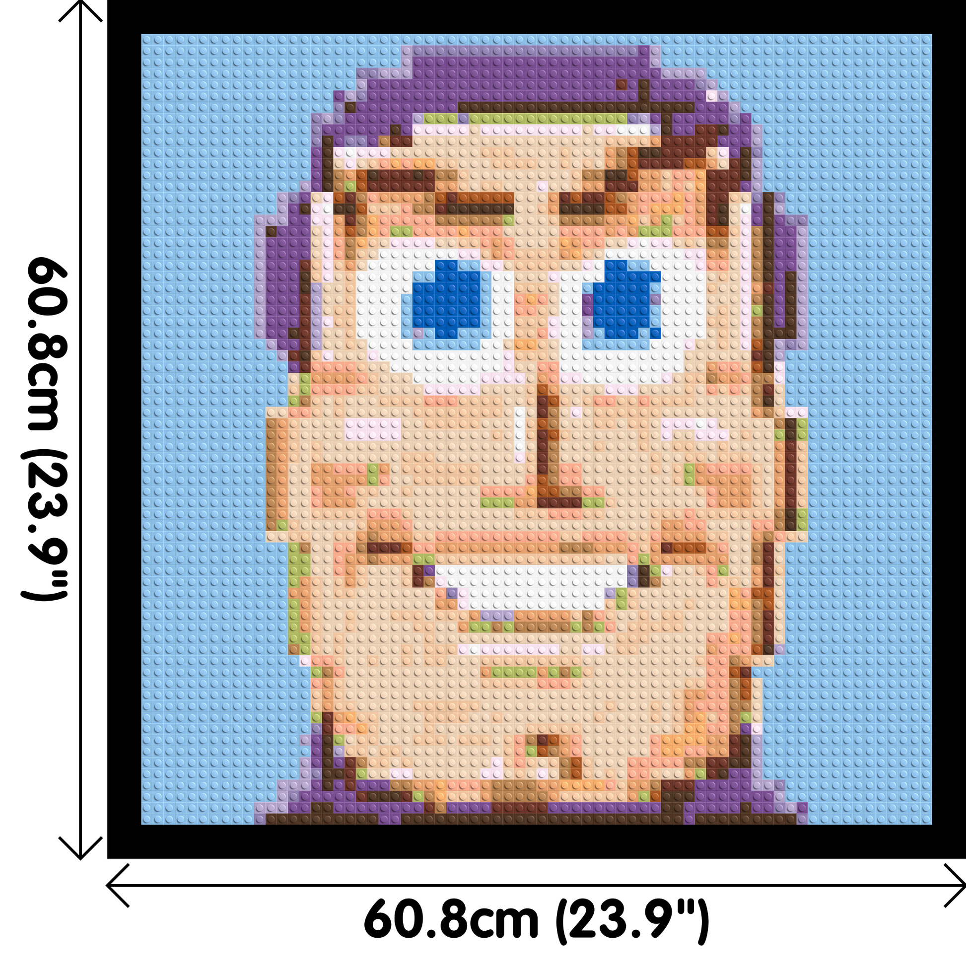 Buzz Lighyear - Brick Art Mosaic Kit 3x3 dimensions with frame