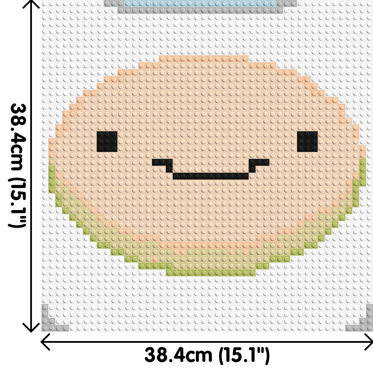 Finn the Human - Brick Art Mosaic Kit 2x2 large
