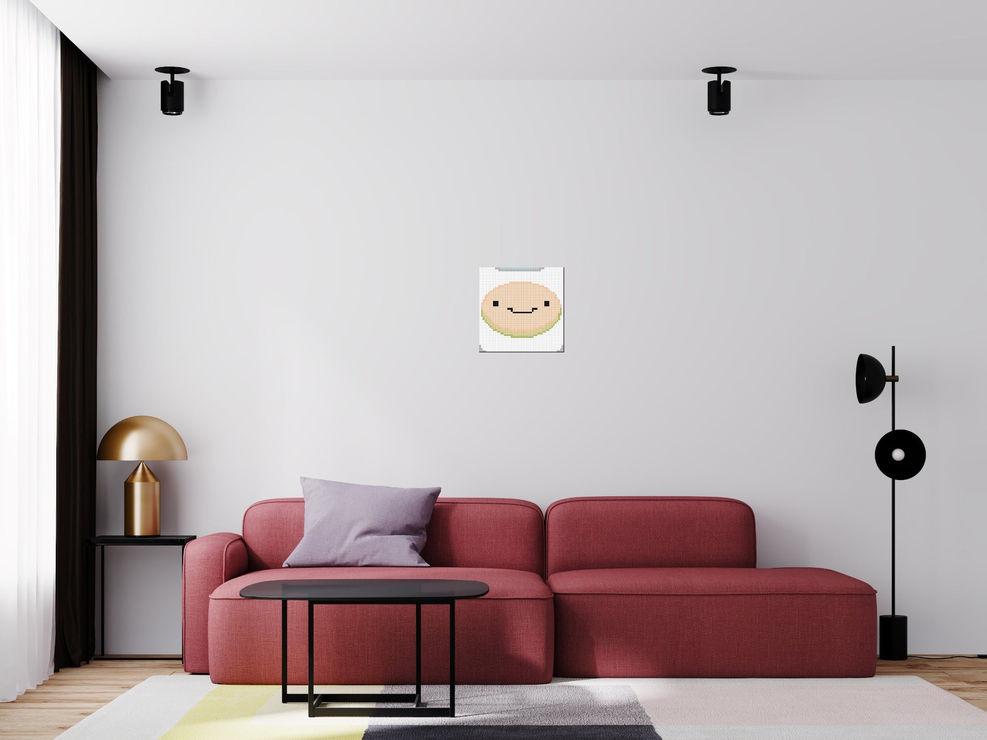 Finn the Human - Brick Art Mosaic Kit 2x2 scene