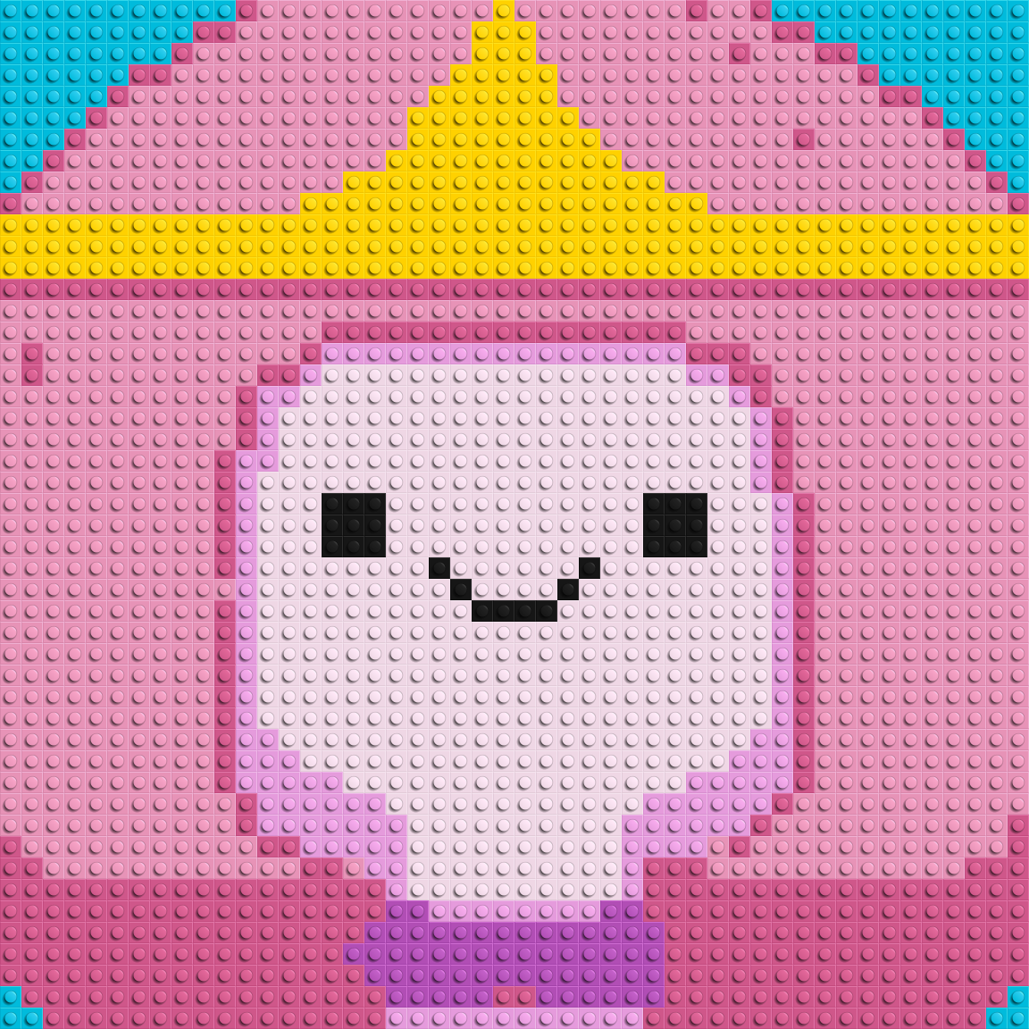 Princess Bubblegum - Brick Art Mosaic Kit 2x2 large