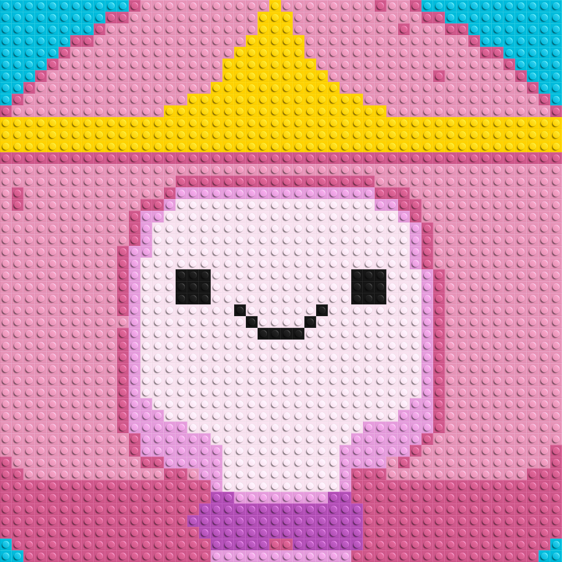 Princess Bubblegum - Brick Art Mosaic Kit 2x2 large