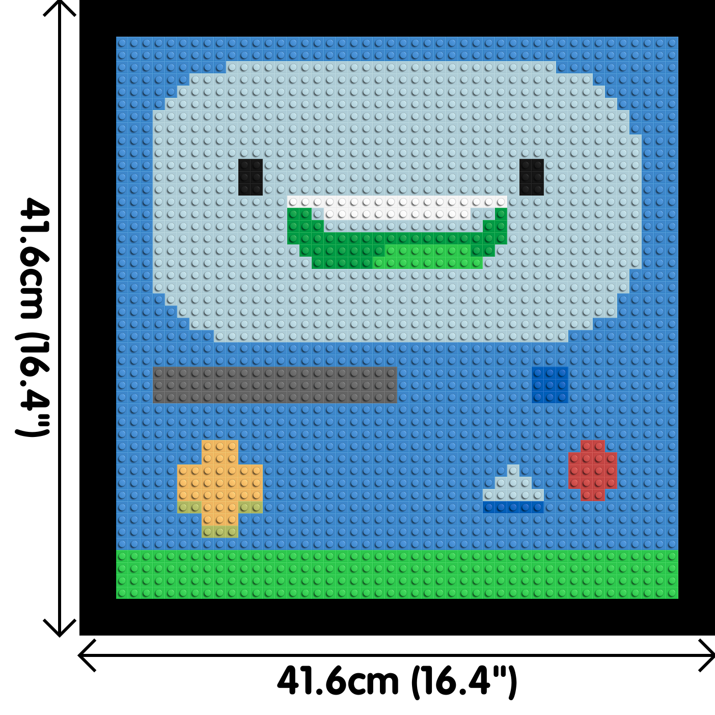 BMO (Adventure Time) - Brick Art Mosaic Kit 2x2 large