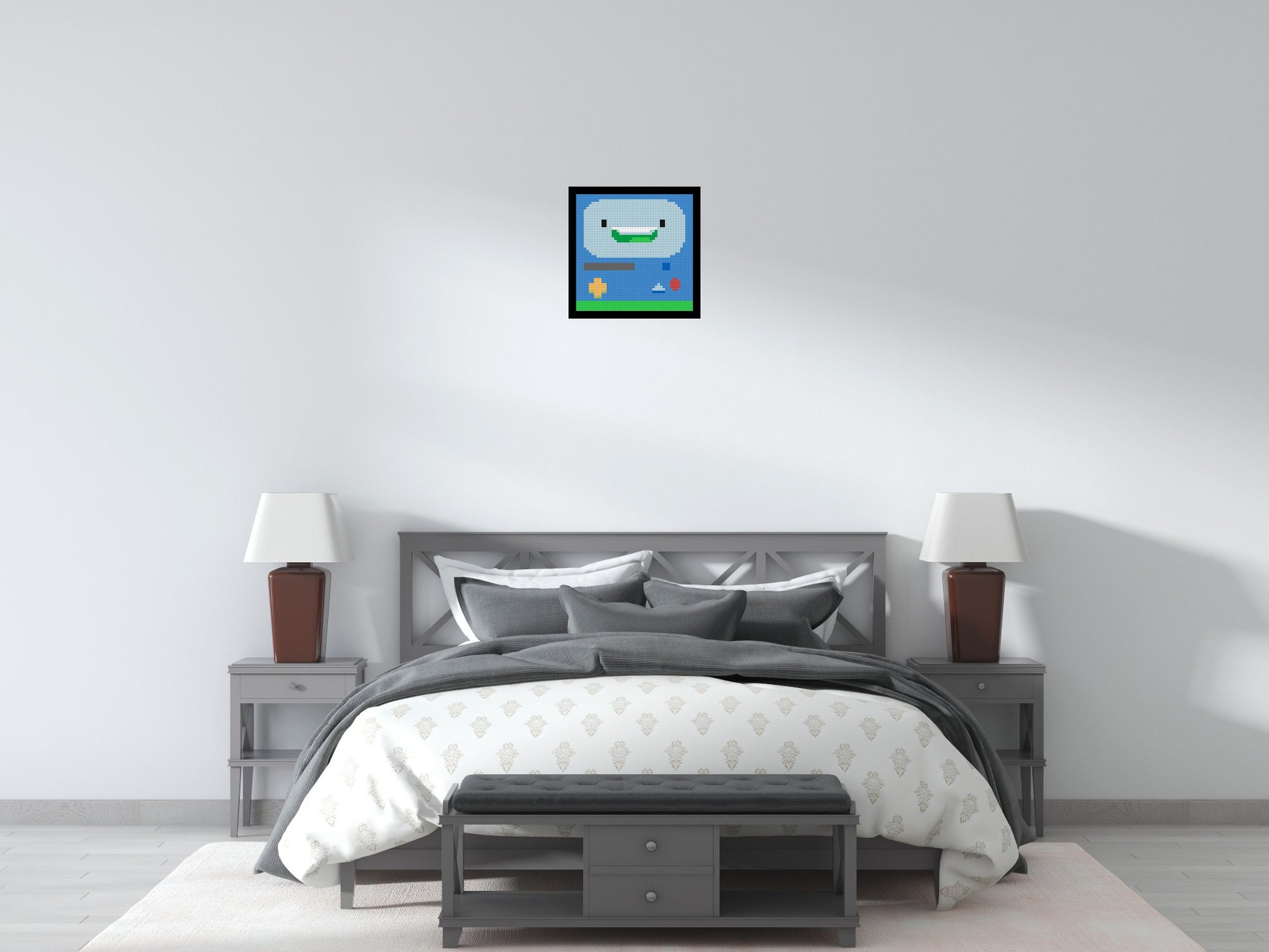 BMO (Adventure Time) - Brick Art Mosaic Kit 2x2 scene with frame