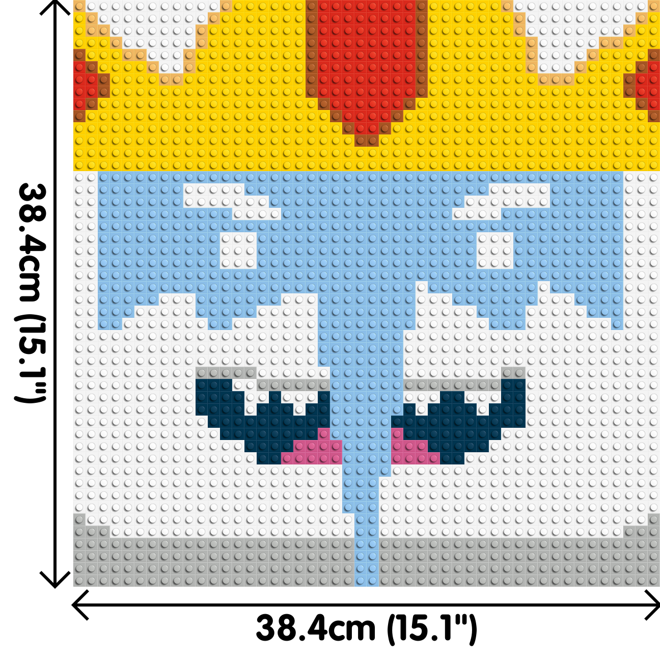 The Ice King - Brick Art Mosaic Kit 2x2 dimensions