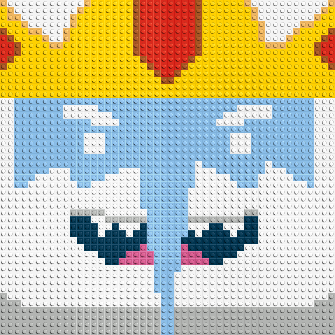 The Ice King - Brick Art Mosaic Kit 2x2 large