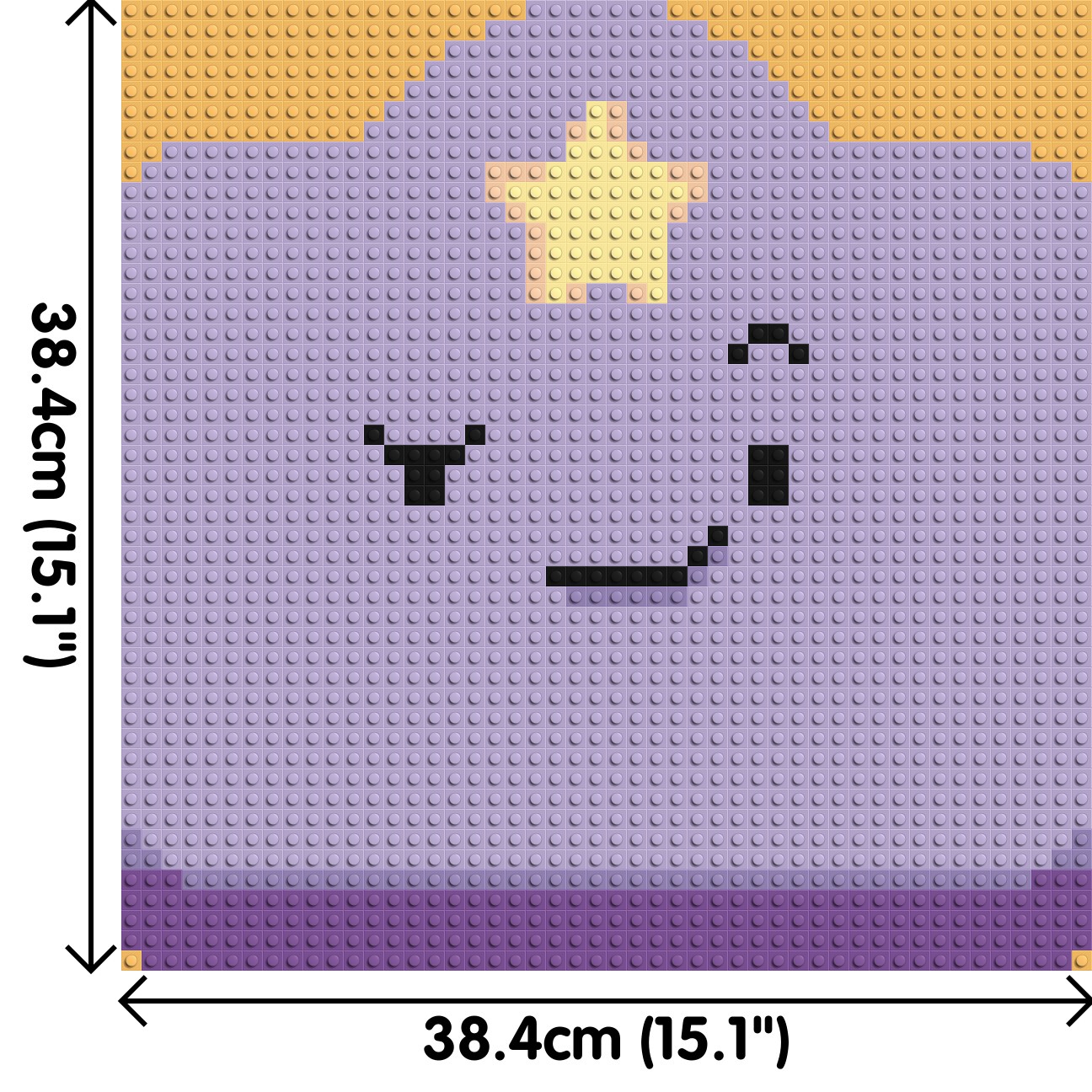 Lumpy Space Princess - Brick Art Mosaic Kit 2x2 large