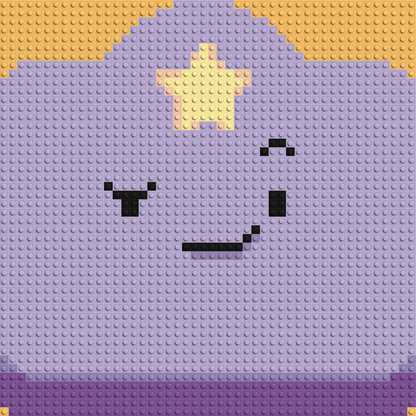 Lumpy Space Princess - Brick Art Mosaic Kit 2x2 large