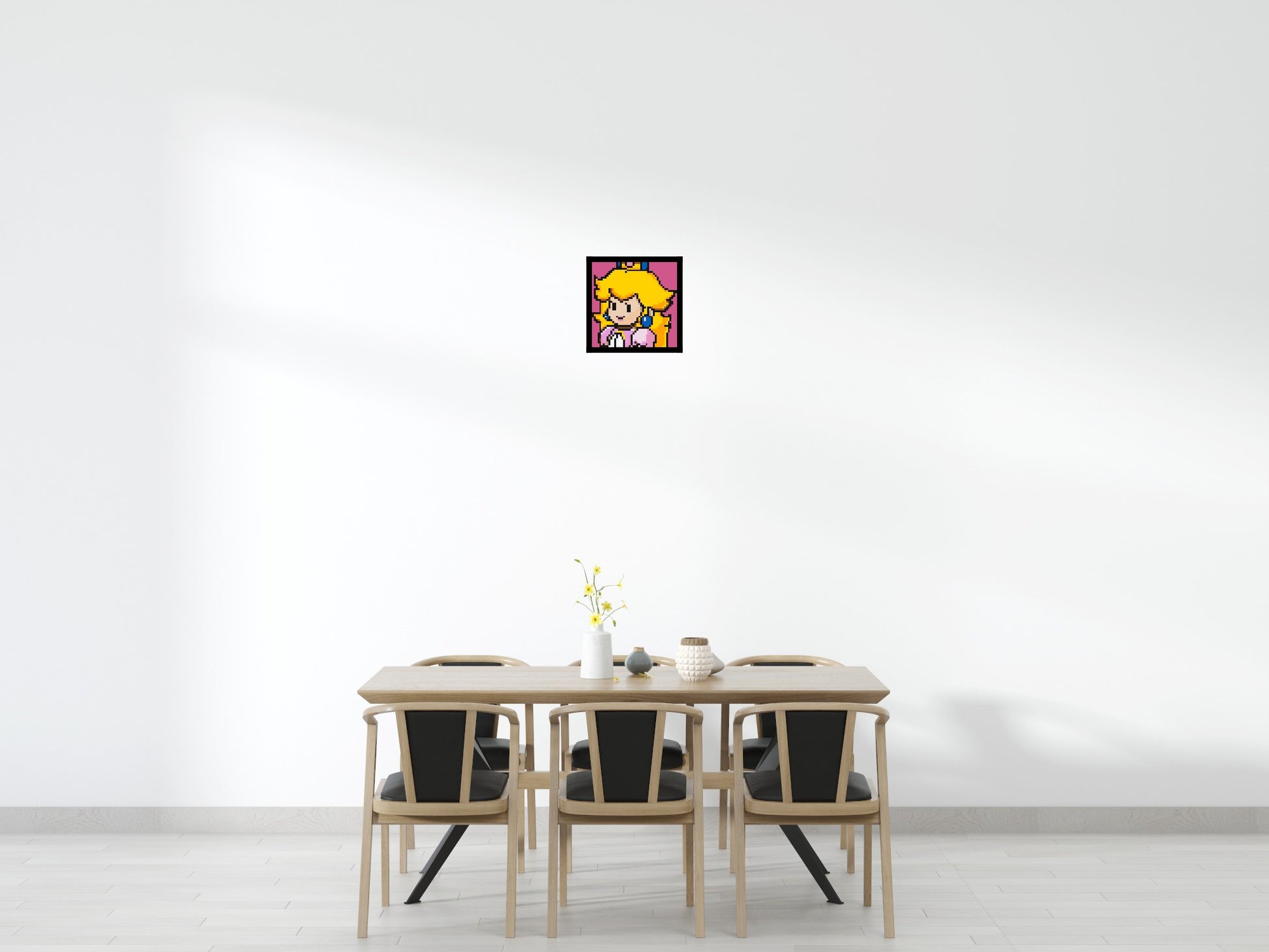 Princess Peach - Brick Art Mosaic Kit 2x2 scene with frame