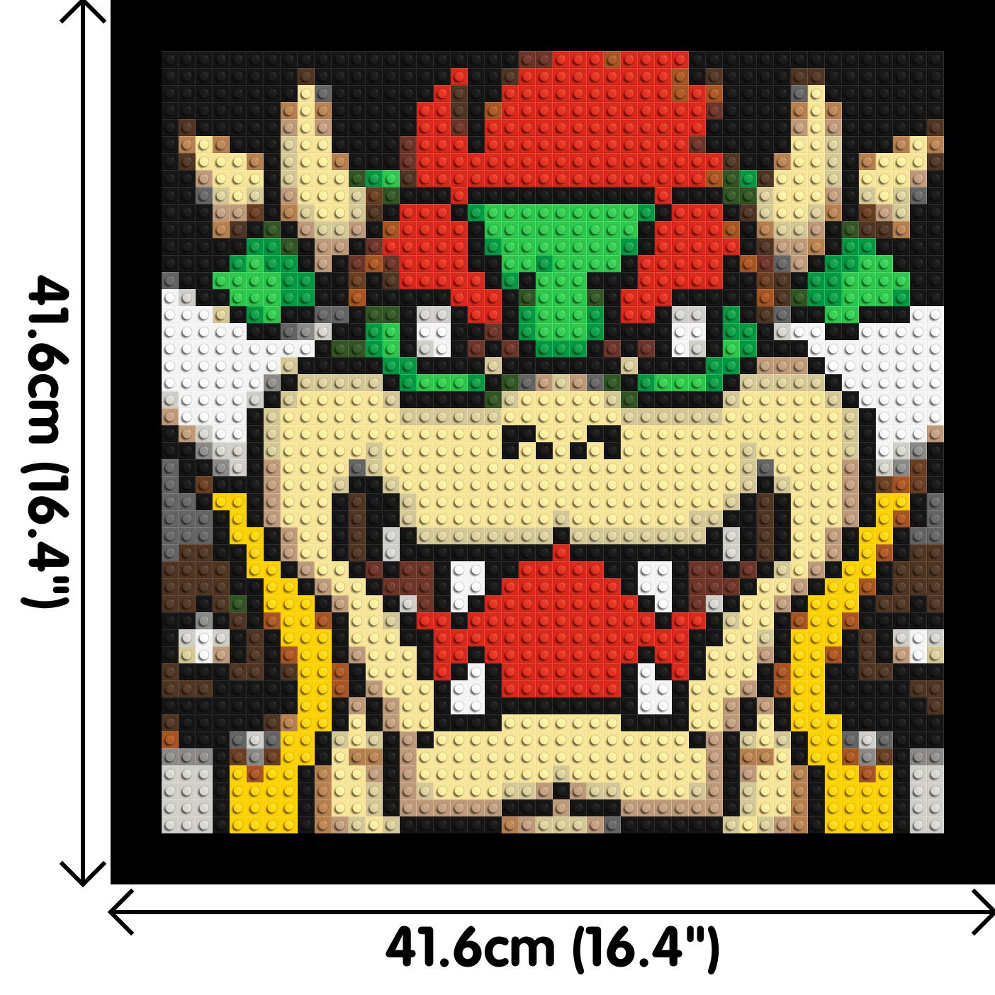 Bowser - Brick Art Mosaic Kit 2x2 large