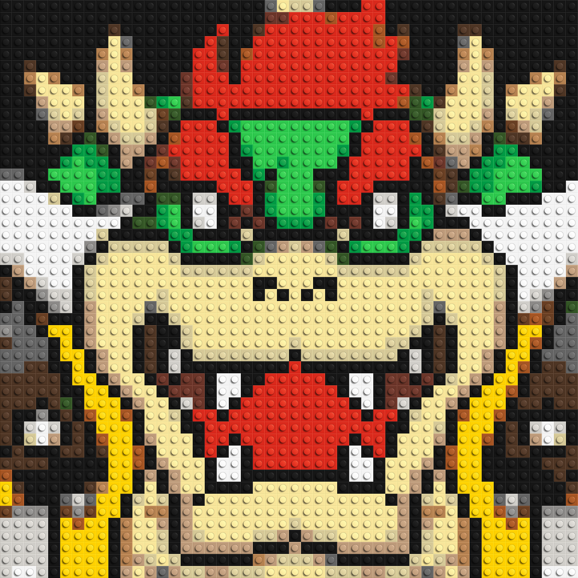 Bowser - Brick Art Mosaic Kit 2x2 large