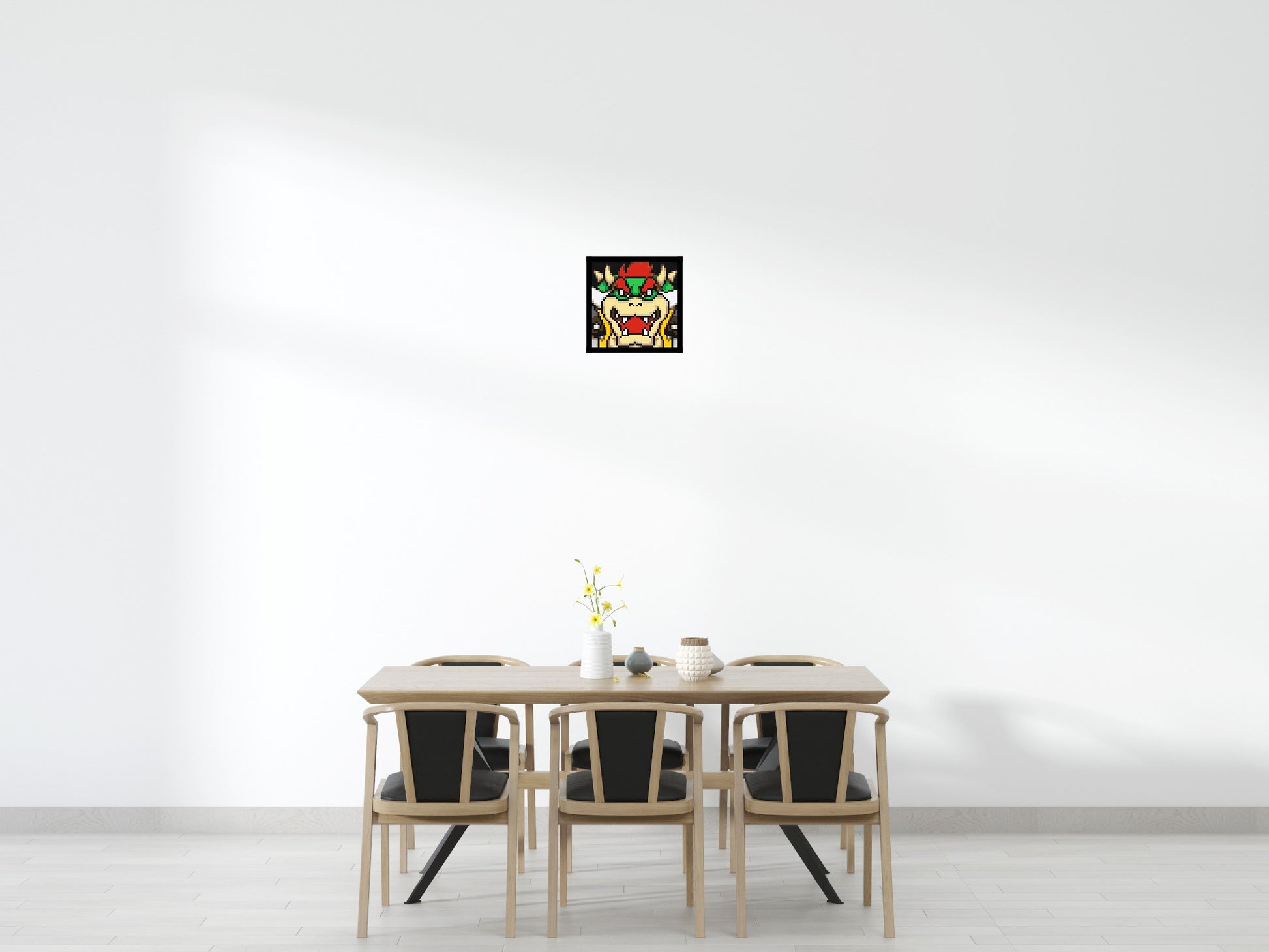 Bowser - Brick Art Mosaic Kit 2x2 scene with frame