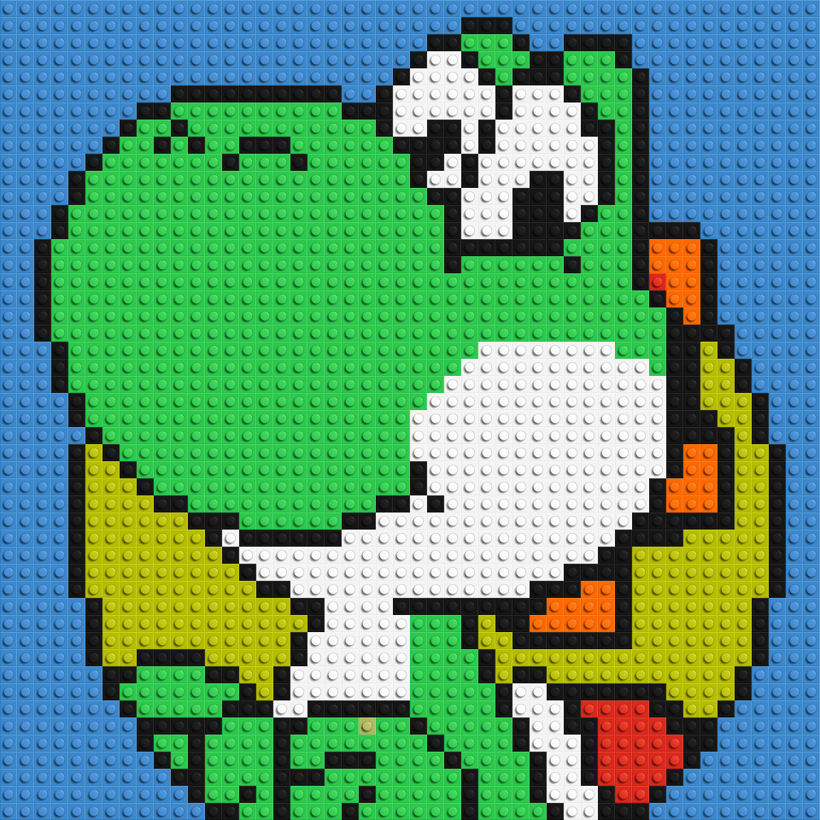 Yoshi - Brick Art Mosaic Kit 2x2 large