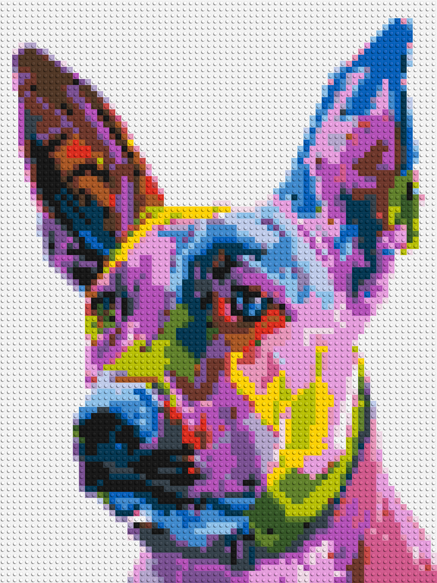 Belgian Malinois Colourful Pop Art - Brick Art Mosaic Kit 3x4 large