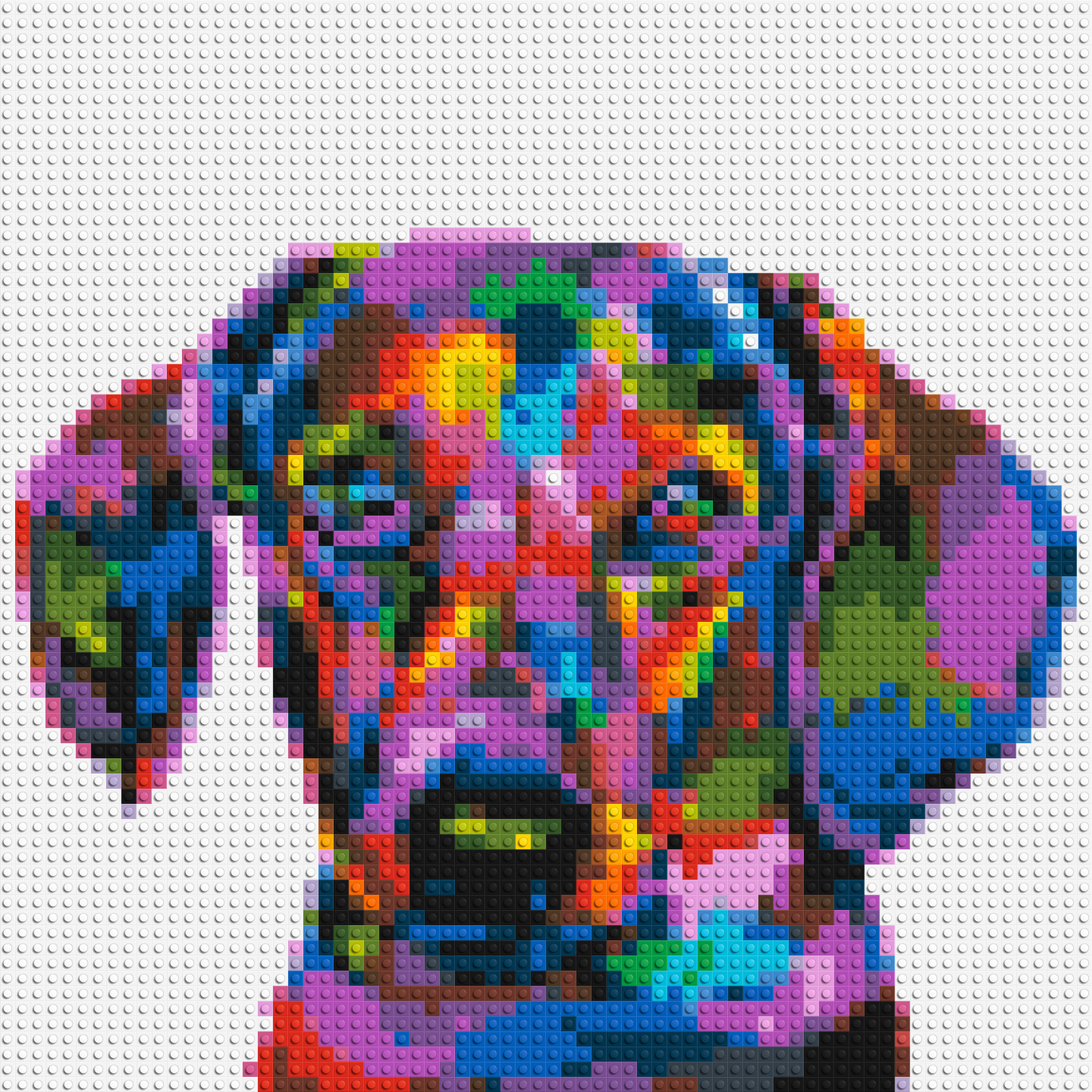 Dachshund Colourful Pop Art - Brick Art Mosaic Kit 3x3 large