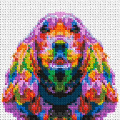 Cocker Spaniel Colourful Pop Art - Brick Art Mosaic Kit 3x3 large