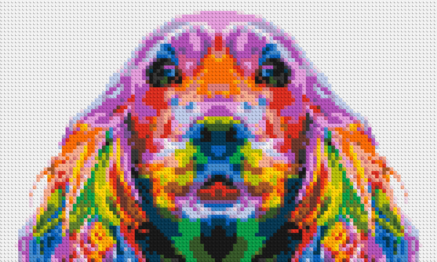 Cocker Spaniel Colourful Pop Art - Brick Art Mosaic Kit 5x3 large